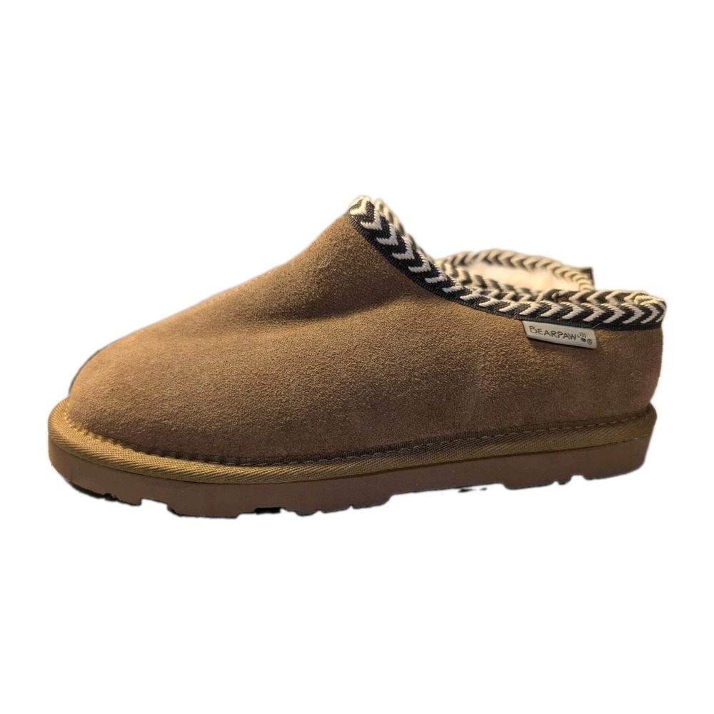 Bearpaw Tabitha Youth Slipper Shoes  Sz 3 Suede Warm Slip On Relax Leisure NEW